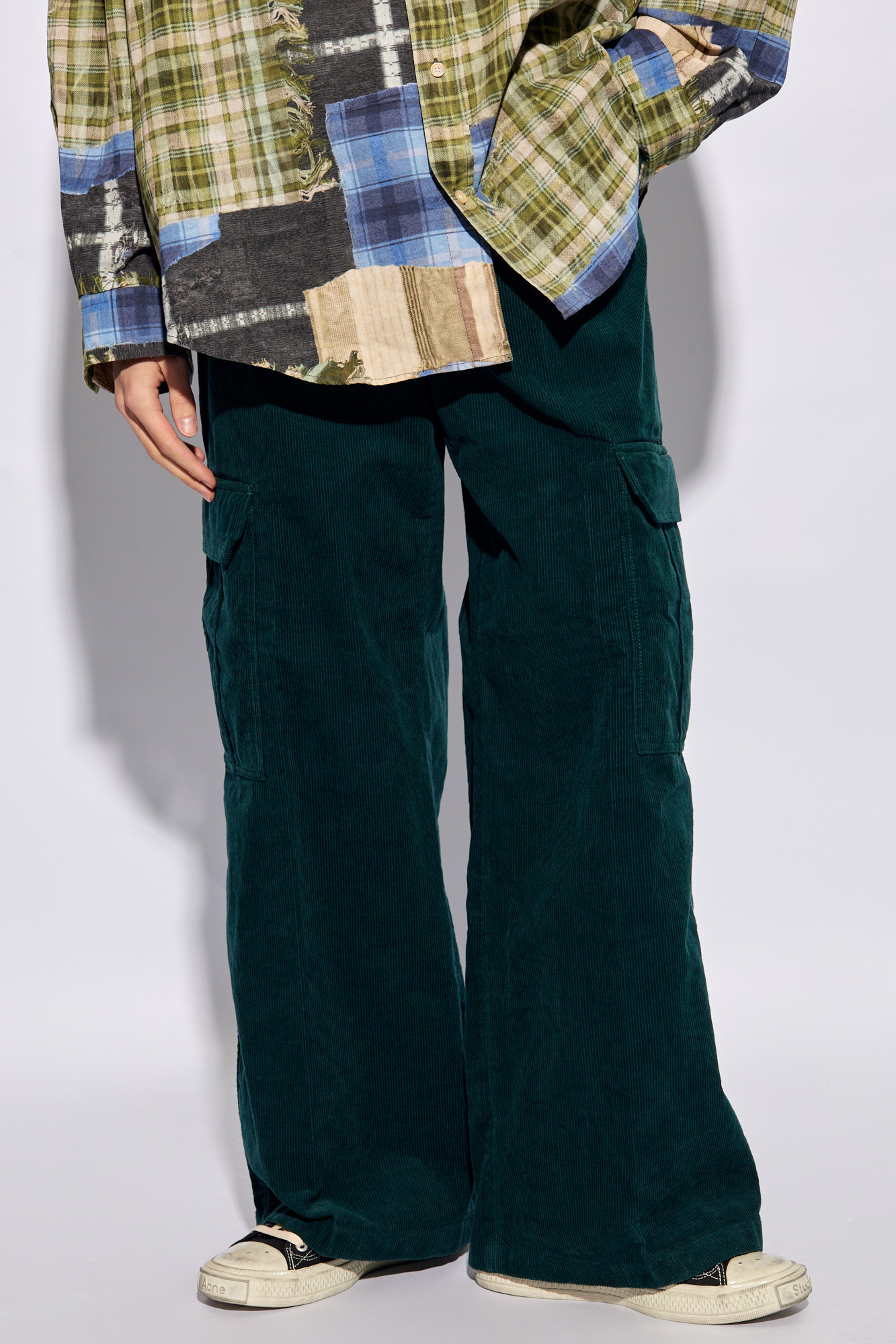 Acne Studios Corduroy cargo Teddy trousers