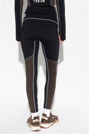 Fendi Leggings con logotipo estampado