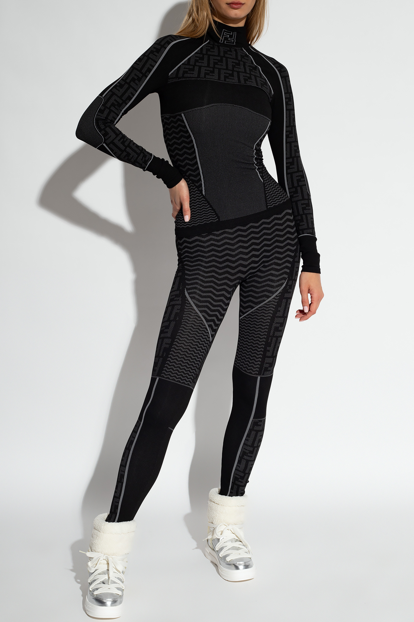 Black 'Skiwear' line leggings Fendi - Vitkac Canada