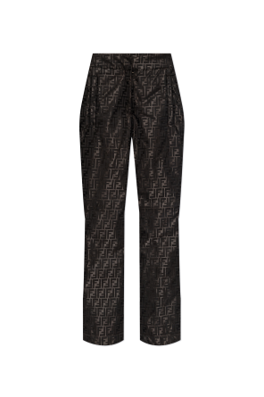 Ski trousers with monogram