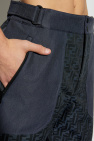 Fendi NAVY BLUE Ski pants with monogram