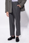 Fendi GREY Pleat-front trousers