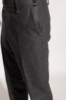 Fendi Wool pleat-front Hype trousers