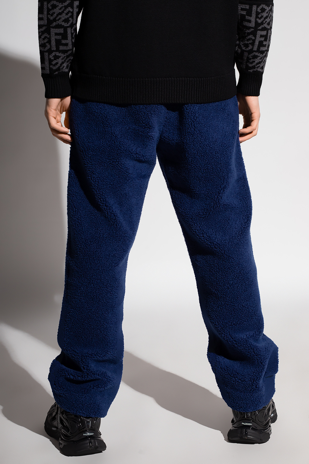 Fendi Poplin trousers with teddy effect