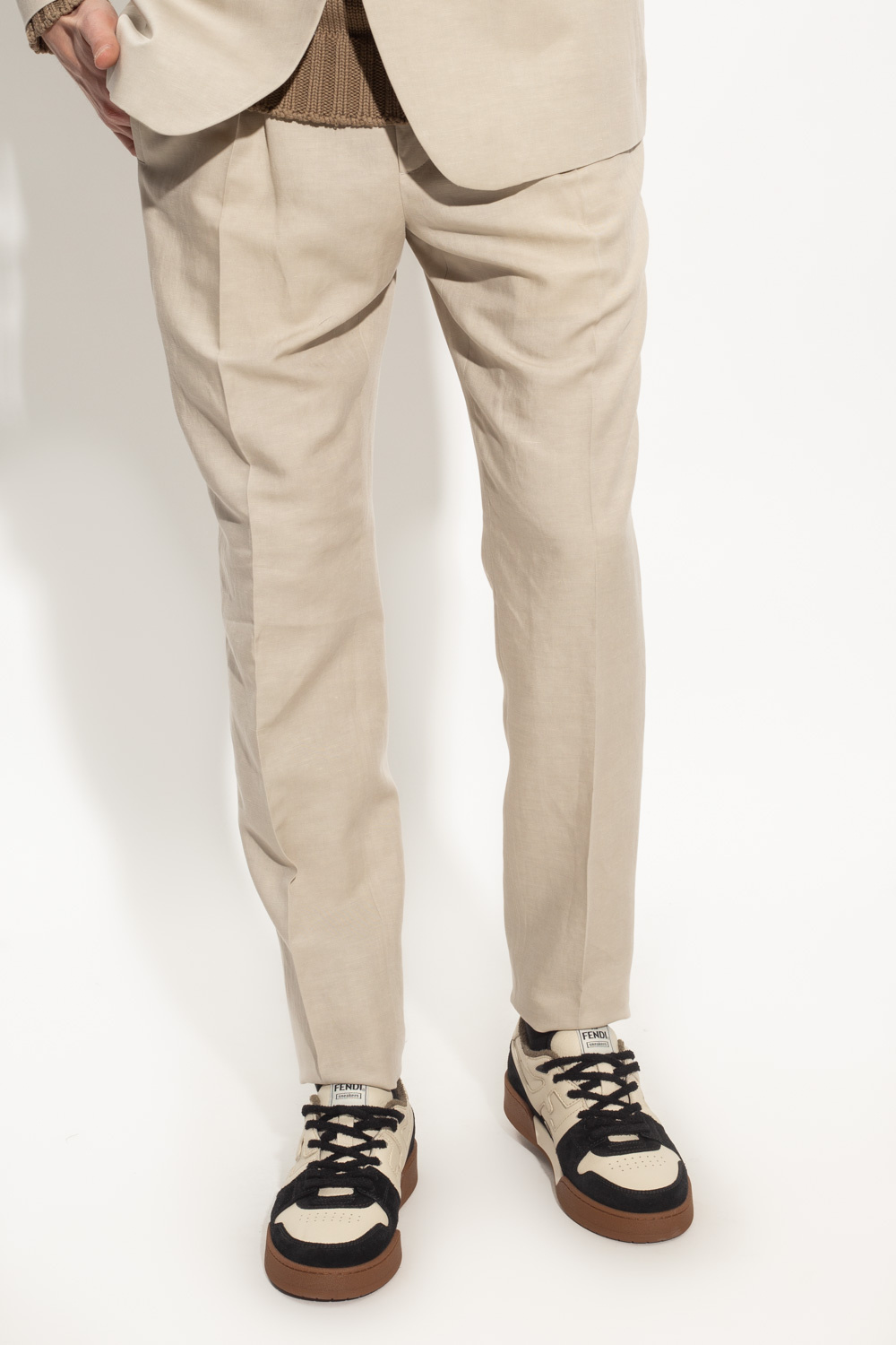 Fendi Pleat-front galah trousers