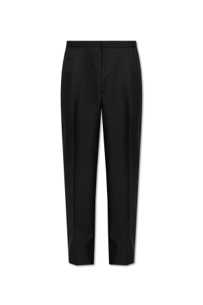 Wool pleat-front trousers od Fendi