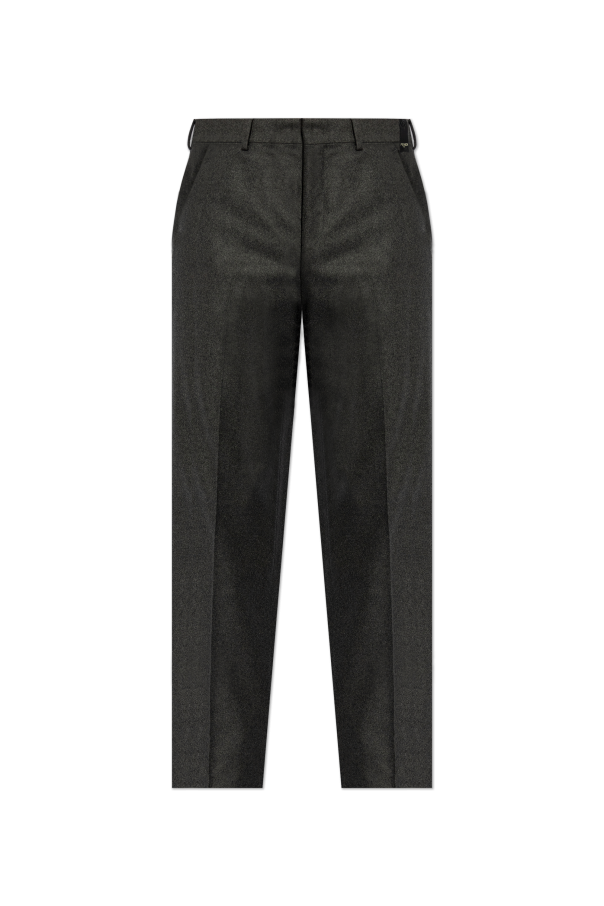 Fendi Cashmere pleated trousers