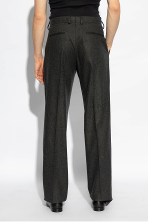 Fendi Cashmere pleated trousers