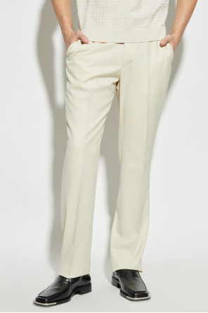 Fendi Pantalones de lana con raya