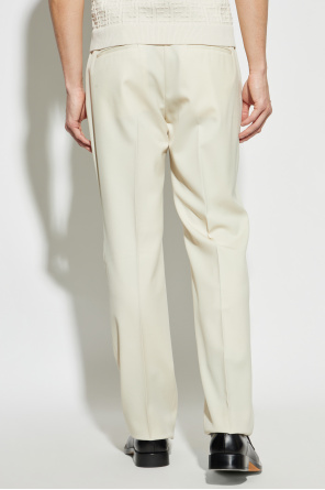 Fendi Pantalones de lana con raya