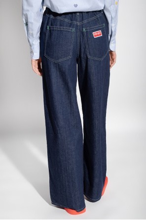 Kenzo Saint Laurent cropped mid-rise jeans