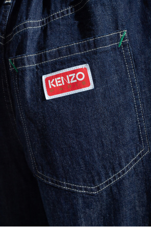 Kenzo High Waist Slit Detail Jeans