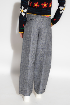 Kenzo Spodnie typu ‘culotte’ z wysokim stanem