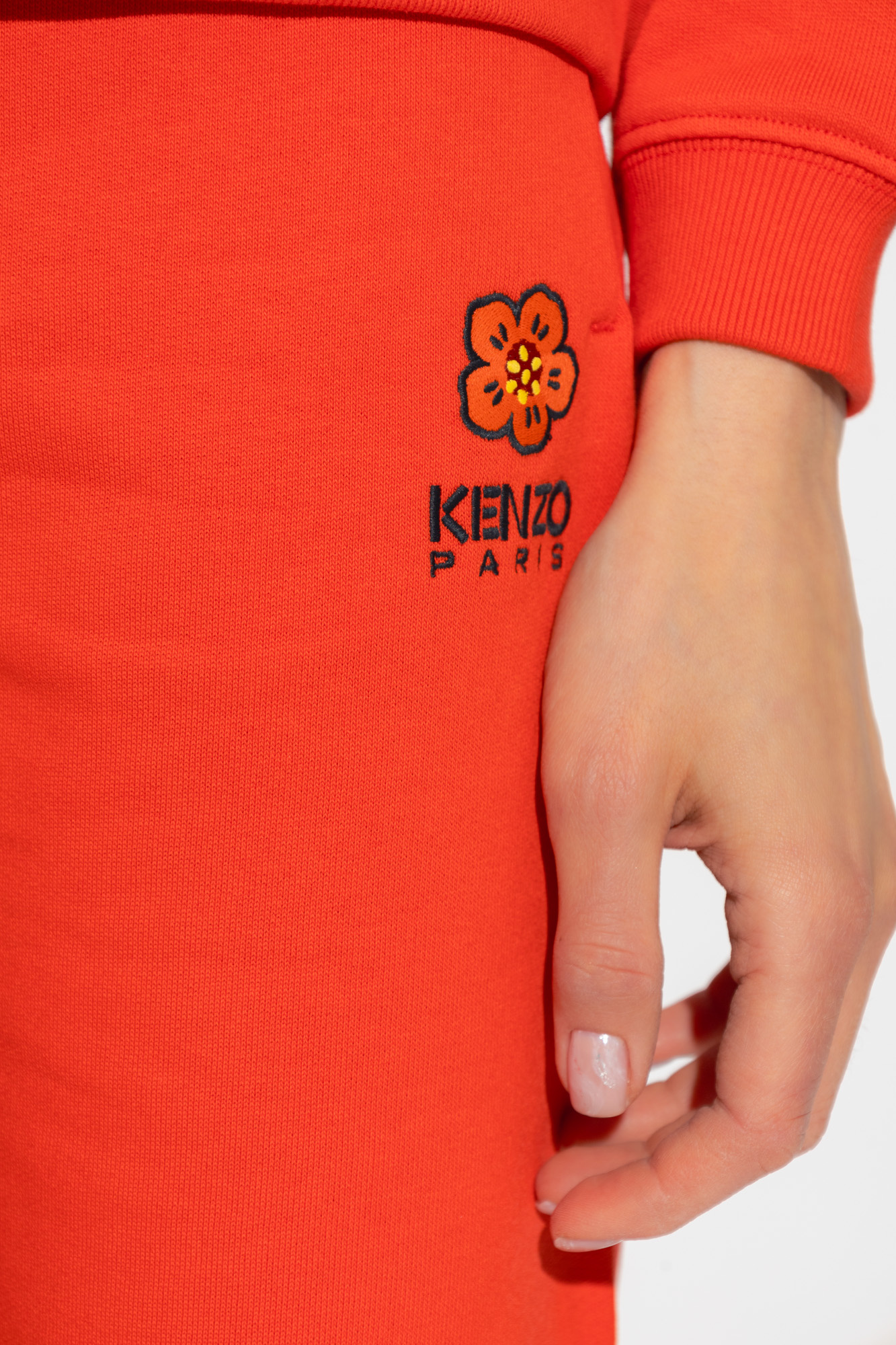 Kenzo balloon sleeve low-cut dress