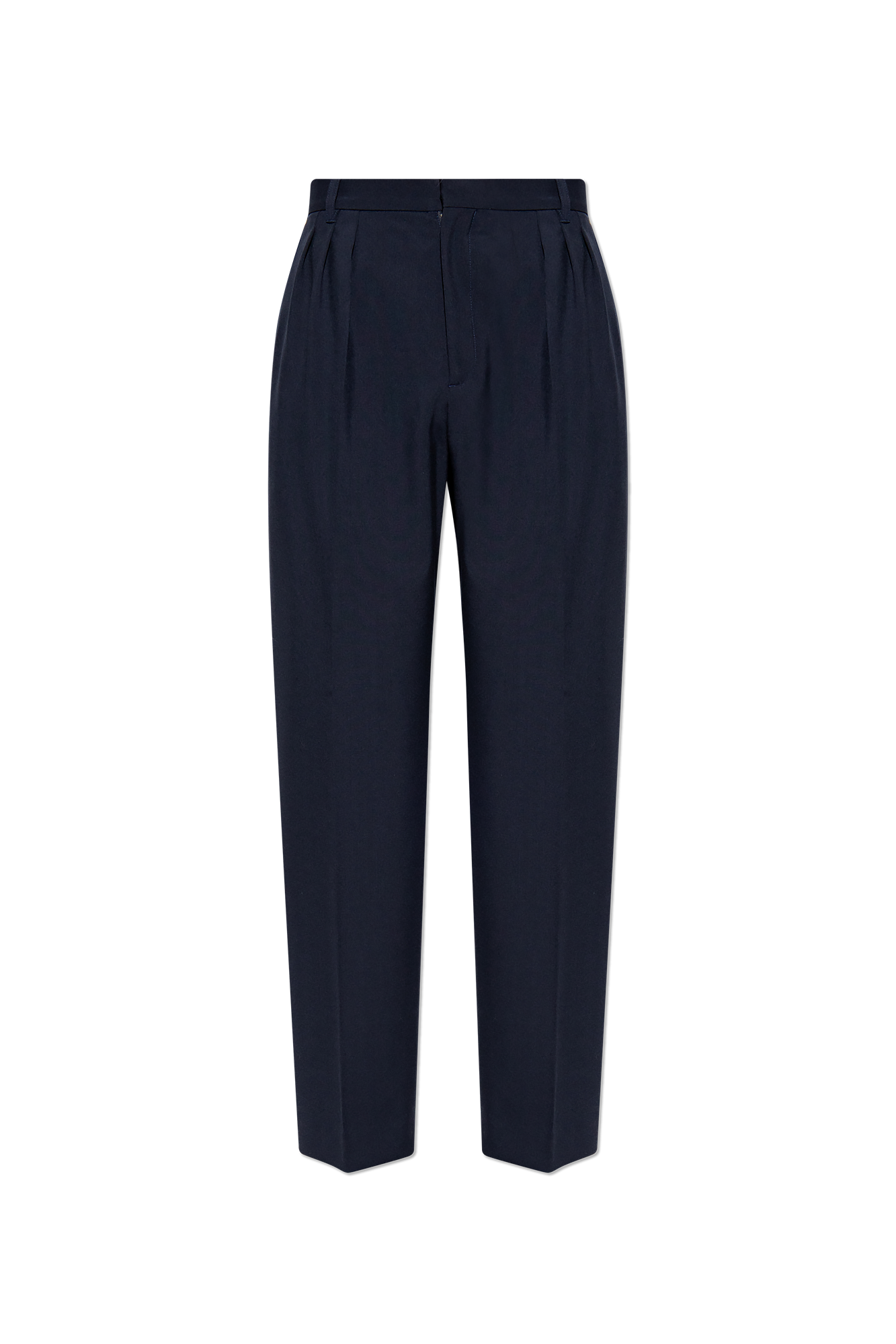 Kenzo Wool pleat-front trousers with logo