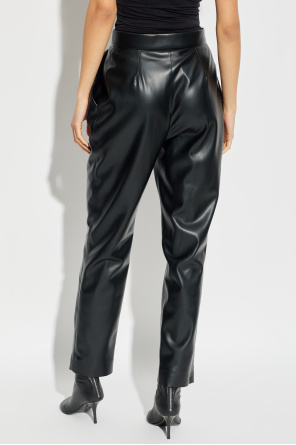 Balmain Hose aus Eco-Leder