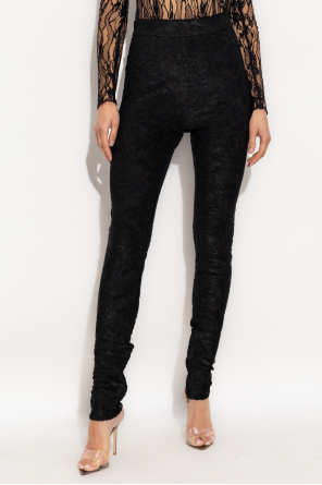 Balmain Trousers with a floral motif