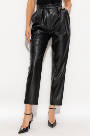 Balmain Hose aus veganem Leder
