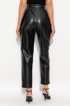 Balmain Hose aus veganem Leder