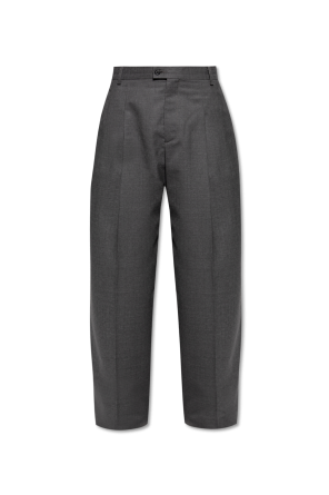 Creased trousers