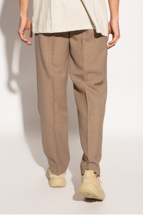 IVY & OAK tie-waist organic cotton dress Pleat-front trousers