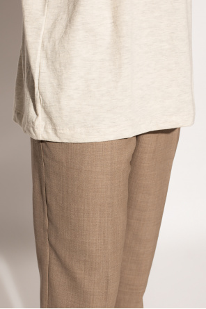 IVY & OAK tie-waist organic cotton dress Pleat-front trousers