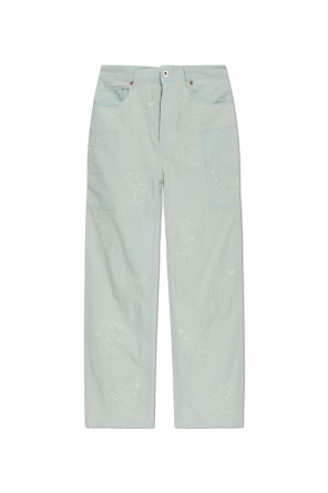 Pantalones con bordado decorativo