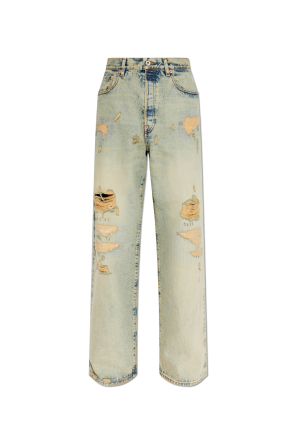 Vintage-effect jeans