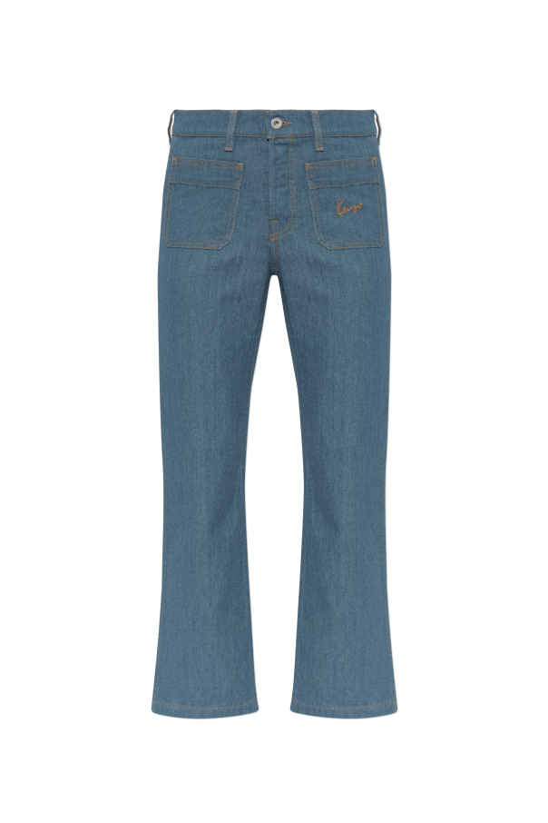 Jeans with embroidered logo od Kenzo