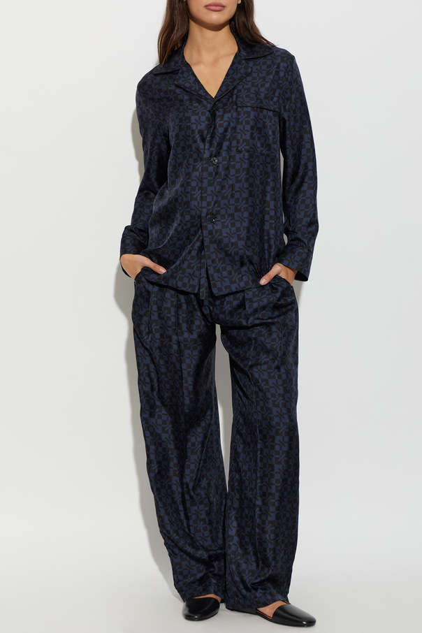 Kenzo Wide-leg silk trousers