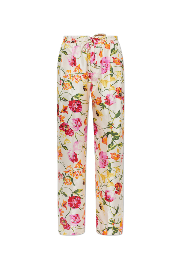 Silk trousers with tie od Kenzo