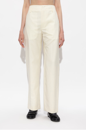 Kenzo Wool pleated trousers