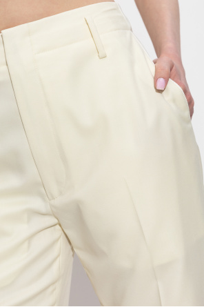 Kenzo Wool pleated trousers