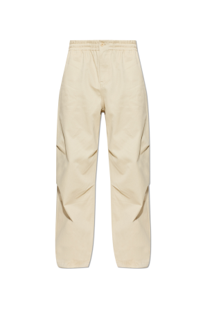 Pantalones de algodón de corte holgado