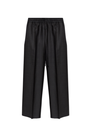 Pantalones de lana con raya marcada
