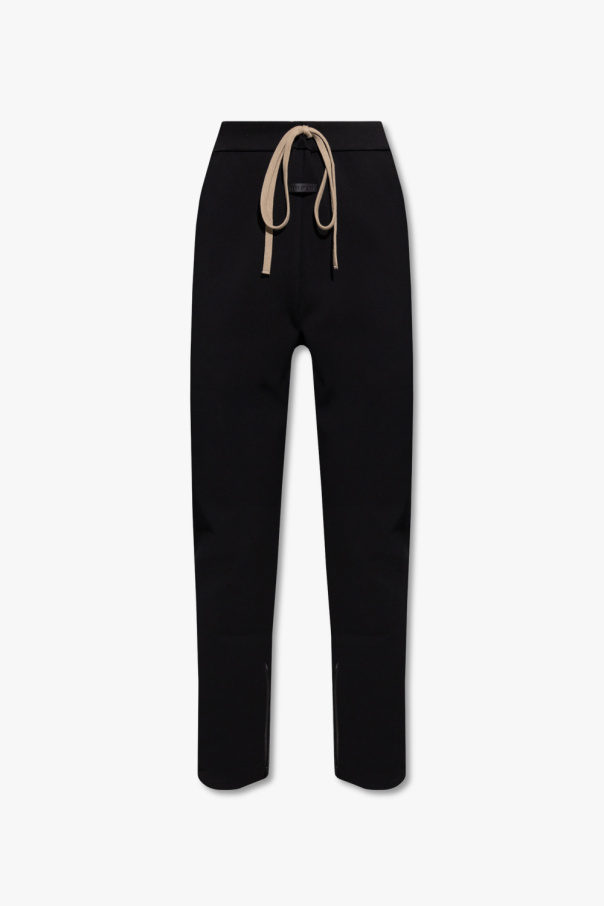 jeansy z szerokimi nogawkami versace jeans couture spodnie nike w nsw legasee zip leggings black black