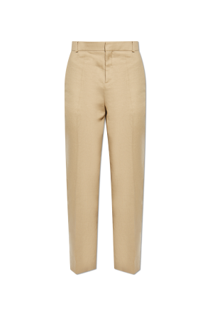 Creased trousers