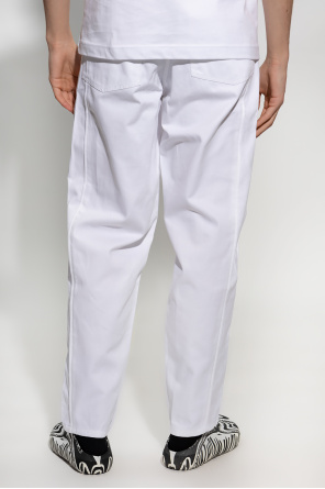ETRO paisley-print shift dress Rosso Cotton trousers
