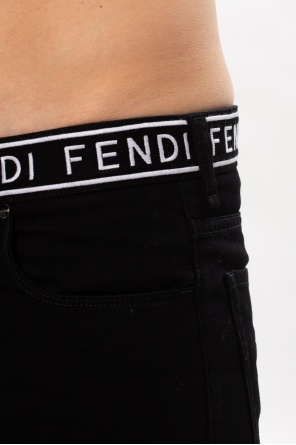 Fendi Fendi perforated FF-logo belt