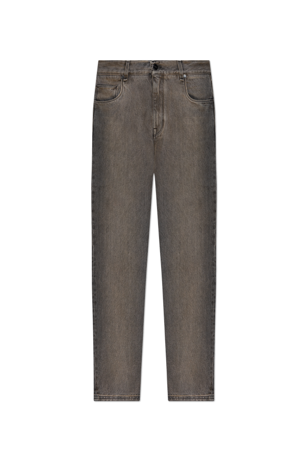 Jeans with `vintage` effect od Fendi