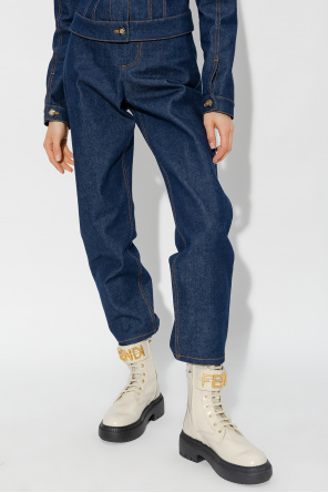 Fendi BELT High-waisted jeans