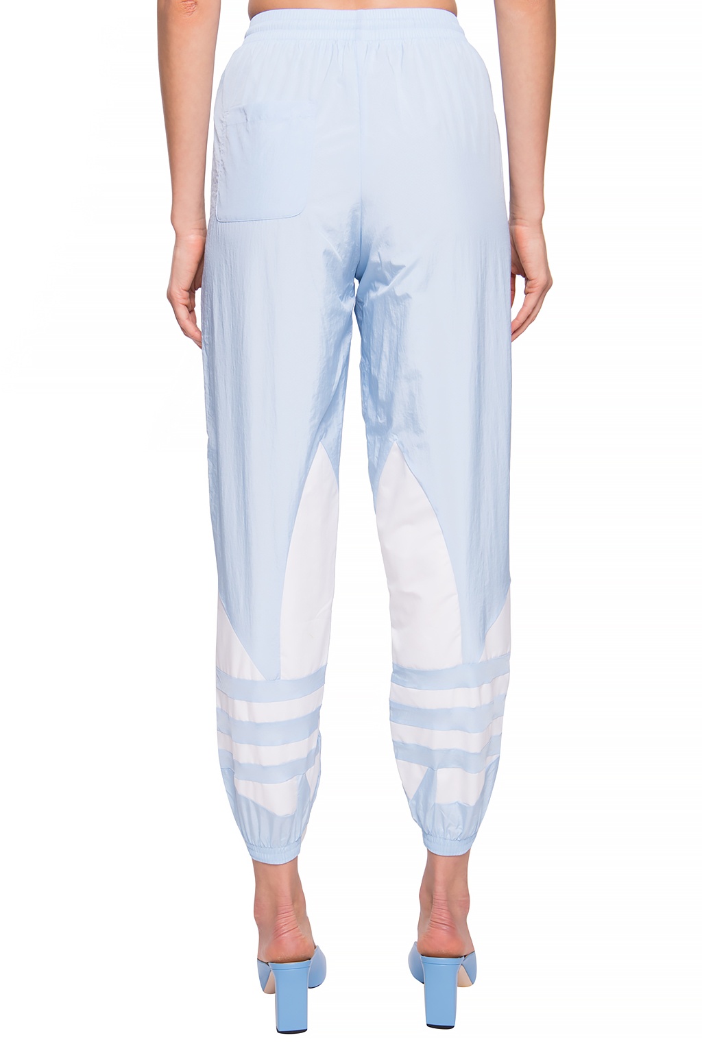adidas originals joggers with logo embroidery grey
