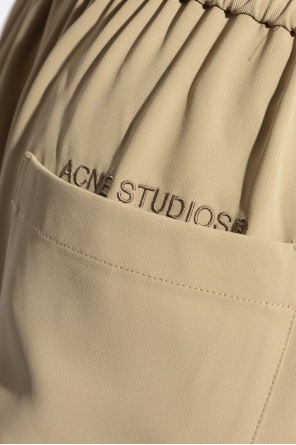 Acne Studios Spodnie z logo