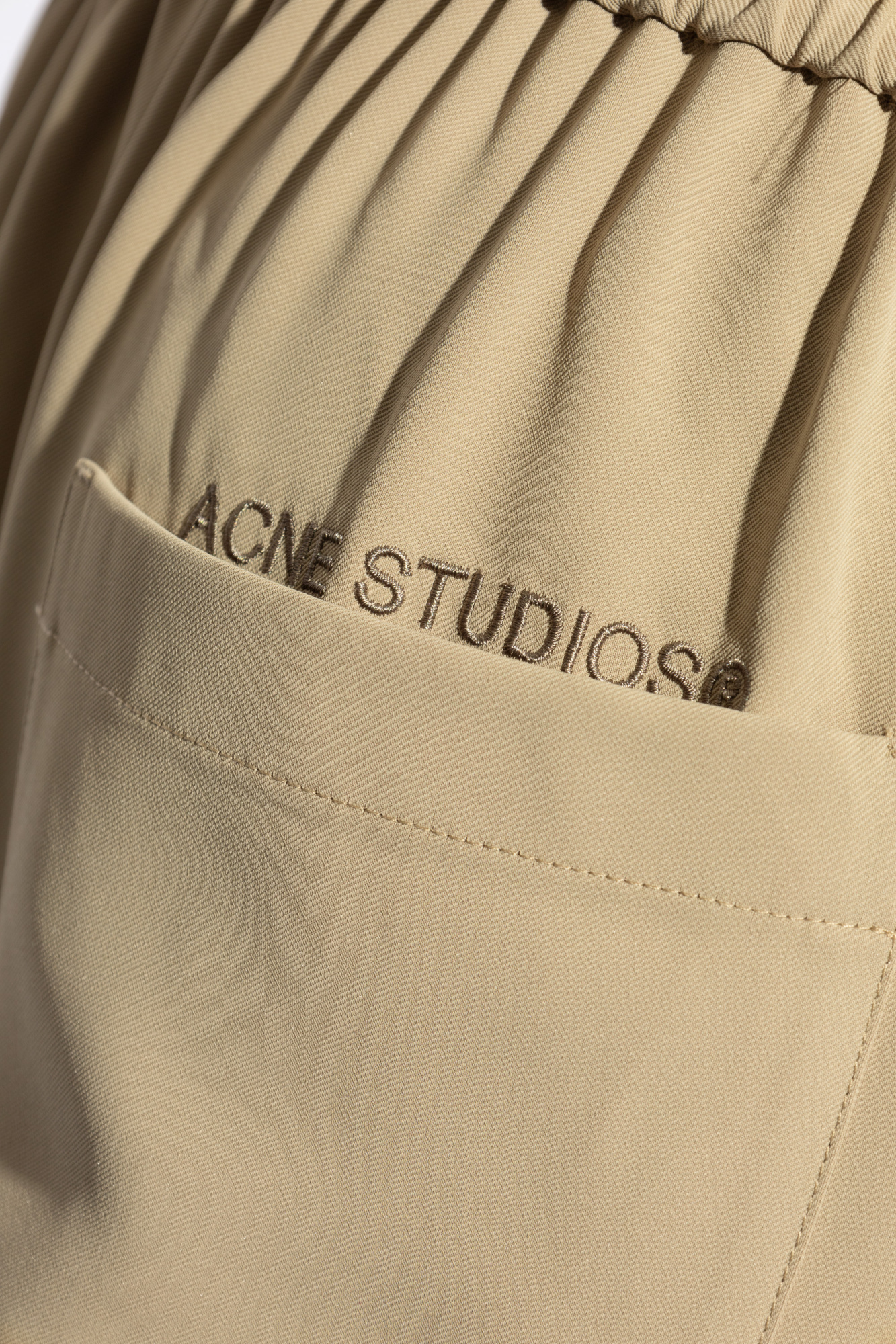 Acne Studios trousers Denim with logo