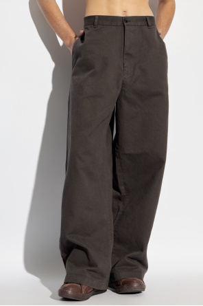 Acne Studios Bawełniane spodnie  o luźnym kroju