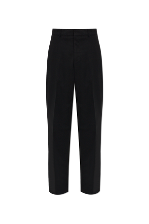 Creased trousers