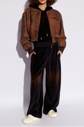 Velour trousers with logo od Acne Studios