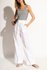 Fendi Linen pleat-front trousers