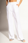 Fendi Linen pleat-front trousers