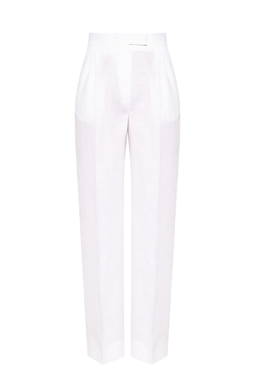 Fendi Linen pleat-front trousers